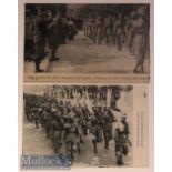 India – WWI Military Postcards (2) Sikh regiments on the march WWI France c1914