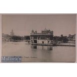 India Postcard ‘Golden Temple’ - Original postcard of the Golden temple and baba atal^ Amritsar