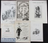 Selection of early Fencing Programmes / Brochures to include Display of Fencing Margaret St London