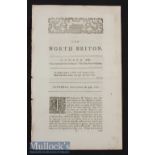 The North Briton Newspaper 1762 No 17 John Wilkes had named his radical weekly paper the North