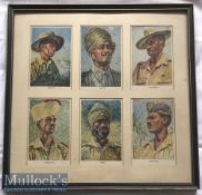 India – WWII Period Indian Army Lithographs Original coloured lithographs showing Types of Indian