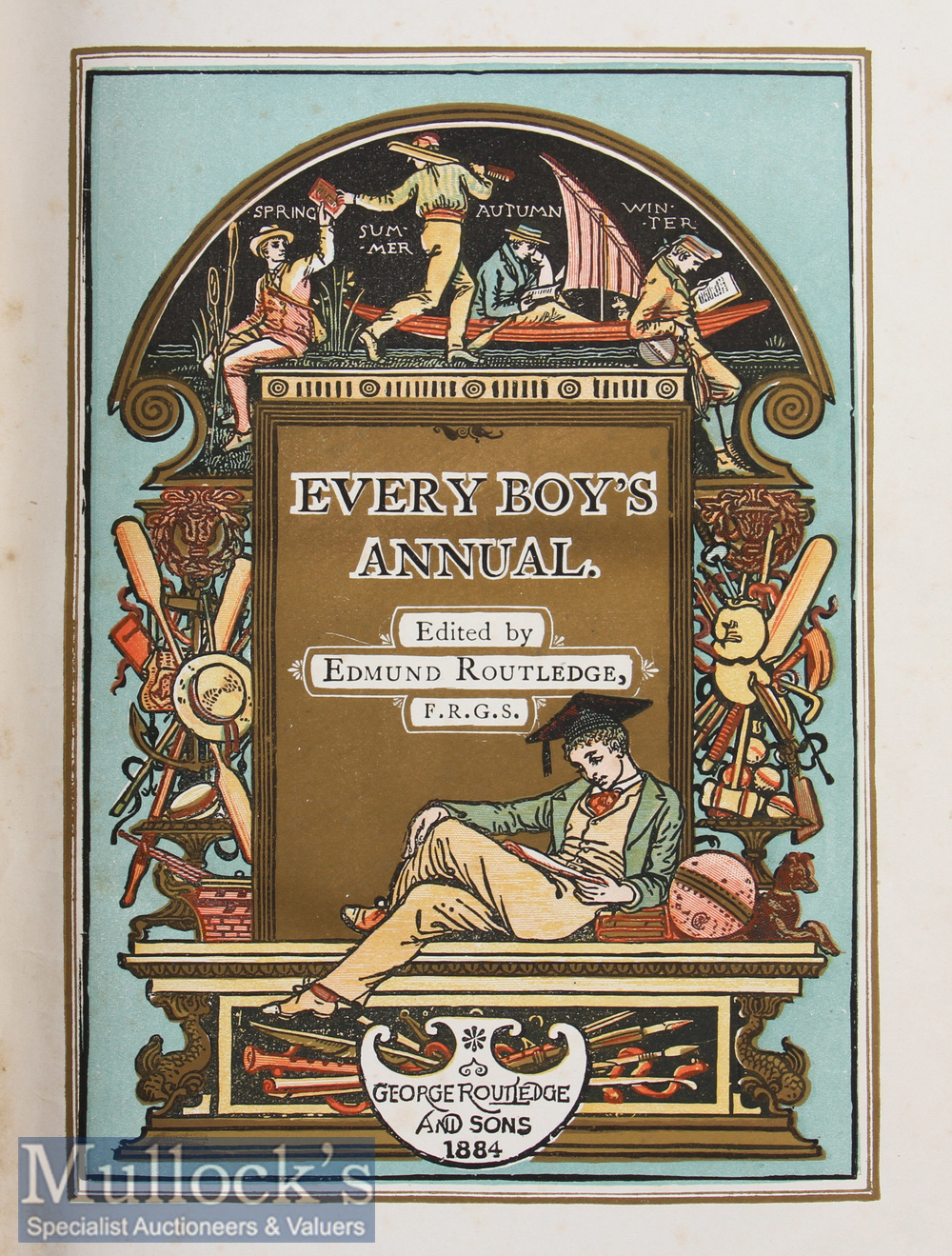 Every Boy’s Annual For 1884 - Edited by Edmund Routledge. A large impressive 668 page children’s - Image 2 of 4
