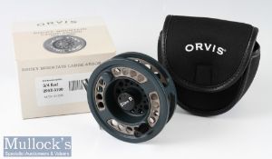 Orvis Rocky Mountain Fly Reel large Arbor II 3/4 in green finish with rear tensioner^ in maker’s box