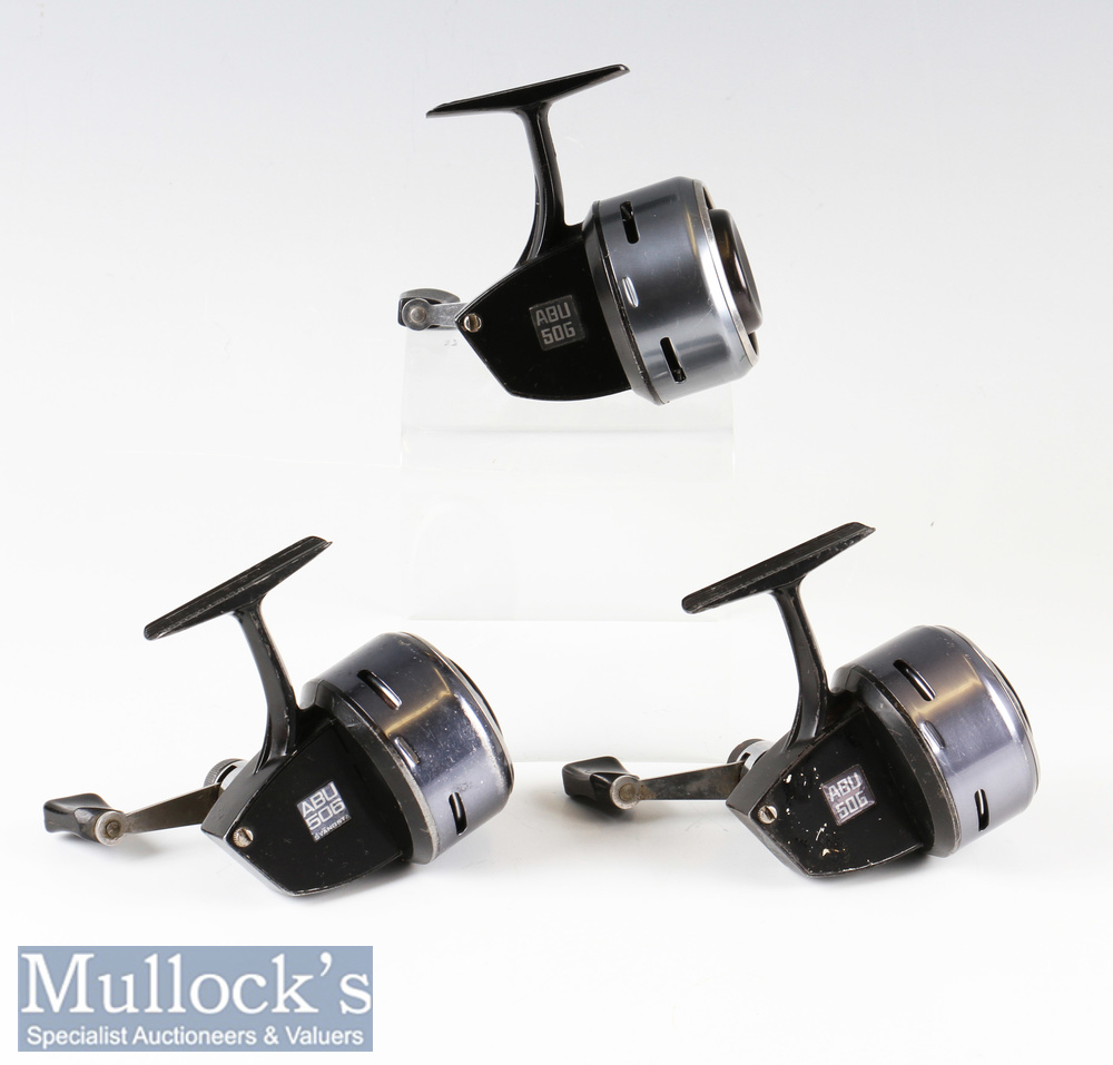 Abu 506 Closed Face Reels (3) with 2 spare spools^ all in used conditions with signs of use^ one - Image 2 of 2