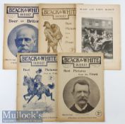 Selection of 1900 Black and White Budget Magazines include dates 6^ 13^ 20^ 27 Jan and 3 Feb^ all