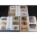 Quantity of Military Uniform Postcards / Prints of UK topics such as Cavalry^ Yeomanry^ Royal