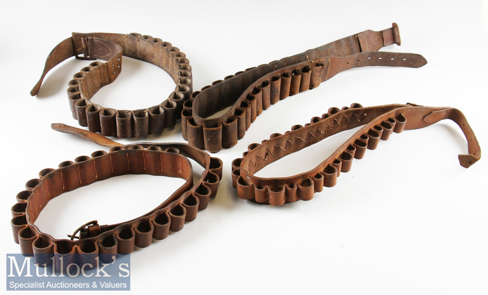 Selection of various Cartridge Belts no names or details marked to the belts^ lengths include 47”^