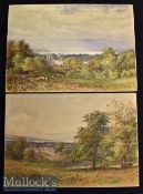 Canada – Pair of late 19th century Watercolour paintings by Benjamin Watkins (1853-1913) both signed