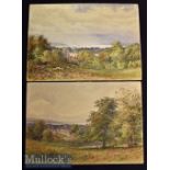 Canada – Pair of late 19th century Watercolour paintings by Benjamin Watkins (1853-1913) both signed