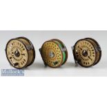 3x Centrepin Fly Reels – 2x Olympic examples 4320 and 4340 with a Wright & McGill Eagle Claw model