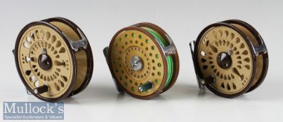 3x Centrepin Fly Reels – 2x Olympic examples 4320 and 4340 with a Wright & McGill Eagle Claw model