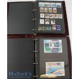 2x Lancaster Rose Stamp Albums Containing World Stamps such as 1979 Germany^ 1989 Europa Acores^