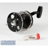 Abu Ambassadeur 9000C Multiplier Sea Reel in black finish^ automatic two speed^ runs smoothly with