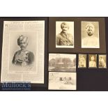India – Five Portraits of Maharaja’s including three cigarette cards and two postcards of Strawberry