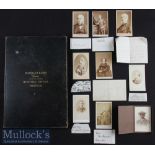 Selection of Interesting Early Cabinet Cards and Signed Cuttings to include Baroness Burdett Coutts^