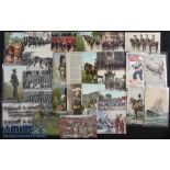 Mixed Selection of Early 20th Century Military Postcards / Real photocards includes Royal