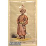 Nawab Sayyid Mansur Ali Khan (1830-1884) Vanity Fair Colour Print credited of having 100 children^