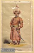 Nawab Sayyid Mansur Ali Khan (1830-1884) Vanity Fair Colour Print credited of having 100 children^