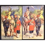 Sikh Military Colour Postcards – depicts Skinners’ Horse^ Artillery Gunner^ 33rd Punjabis^ 43rd