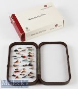 New House of Hardy Neroda Fly Box and Flies having foam interior with 30 flies^ housed in maker’s