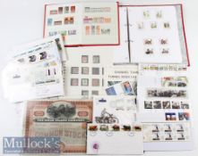 Mixed Selection of Stamps including some World examples^ many laid to pages^ large variety^ few