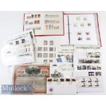 Mixed Selection of Stamps including some World examples^ many laid to pages^ large variety^ few