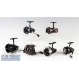 6x Assorted Spinning Reels including Daiwa No. 7250RL^ Winfield Young Angler II^ Morritt’s