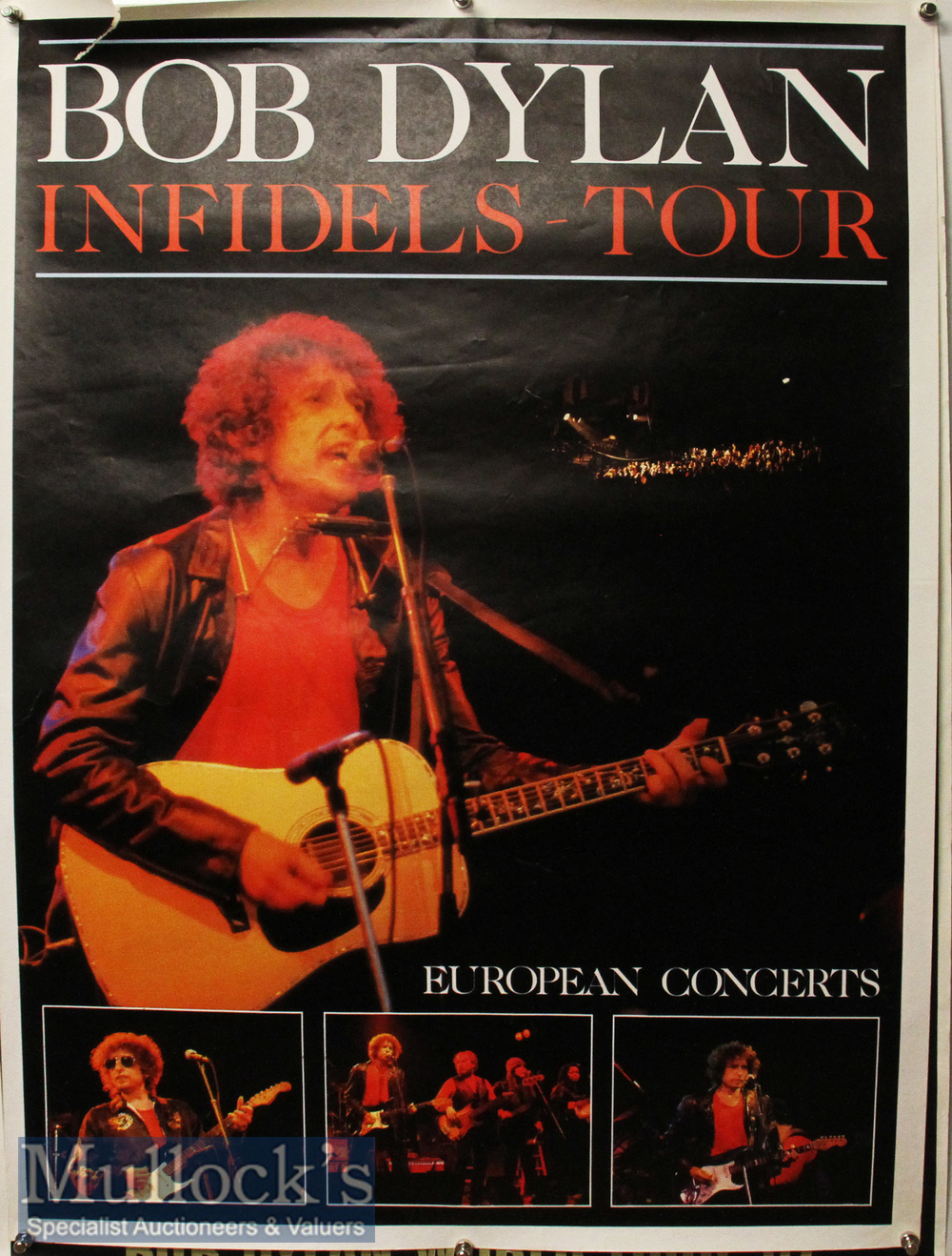 Selection of Bob Dylan Posters to include 1984 Infidels Tour^ Bob Dylan World Tour 87^ European Tour - Image 4 of 4