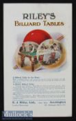 Riley’s Billiard Tables c1900 – 10 sales catalogue - An attractive fold out 6 page sales catalogue