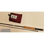 Fibatube Self Assembly No3 Trout Fly Rod 6ft 1in glass fibre 2 piece^ cork handle^ nice clean rod^