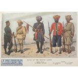India – c1900s Original print Types of the Indian Army depicting 15th ludhiana Sikhs^ Sikh Bengal
