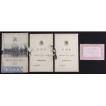 1919 First Post Bellum Bump 3rd Boat ‘Lents’ Signed Menu signed to reverse by participants to the