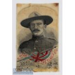 Boer War – Stevengraph - Relief Of Mafeking 1900 Commemorative woven silk portrait of Baden Powell