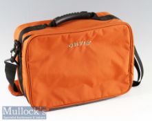 Orvis Reel & Spool Padded Storage case holds up to 10 reels or spools^ with orange exterior and