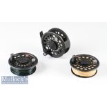 Ross Reels The Gunnison G-1 2 7/8” fly reel black finish with rear tensioner^ counterbalance handle^