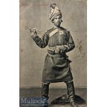 India & Punjab – Punjab Cavalry. A vintage antique postcard showing a Punjab cavalry soldier