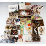 Mixed Selection of Fishing Accessories to include Wheatley fly tins^ smaller alloy fly tins^ one