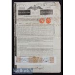 Signed by N M Rothschild 1822 Russian Annuity Bond - the nineteenth head of the famed European