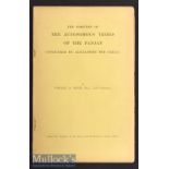 India - 1903 The Position of the Autonomous Tribes of the Panjab Conquered by Alexander the Great