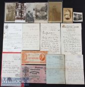 Small Selection of Photocards and Ephemera with postcards^ cabinet cards^ plus a small selection
