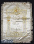 1908 Royal Opera Covent Garden Silk Programme - In Presence Of King Edward Vii & President Of