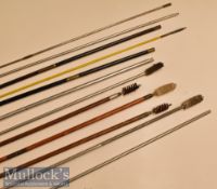 Selection of Rifle/Shotgun Cleaning Rods various brush ends^ separate handles etc