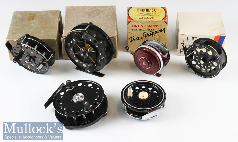 Mixed Vintage Reel Selection (6) including South Bend Open-o-Matic 1140 reel^ Sundridge Skorpio