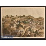 India & Punjab – Murree in the Punjab Coloured Engraving mounted measures 49x38cm approx.