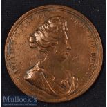 Great Britain – Impressive Queen Mary Memoriam Medallion^ c1693 obverse; the Queens portrait.