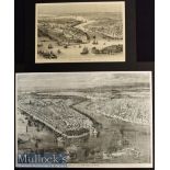 Americana – 1855 Birds Eye View of New York Engraving engraved by Charles S. Cheltenham^ a prominent