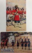 India & Punjab – 45th Rattary’s Sikhs Postcard original vintage postcard of Sikhs Officers of the