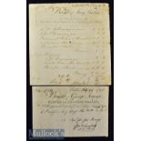 Early Bill - Bought of George Jennings^ Glover and Leather Seller^ No. 126^ opposite the East of