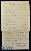 Early Bill - Bought of George Jennings^ Glover and Leather Seller^ No. 126^ opposite the East of