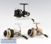3x good Fixed Spool Spinning Reels - Allcocks Patent Delmatic Mark Two (VG); J W Young and Sons